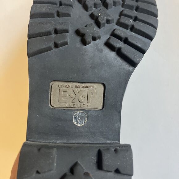 Compagnie Internationale Express Boots Women’s 7M Black Alpine Leather 90’s Rare - Picture 10 of 14